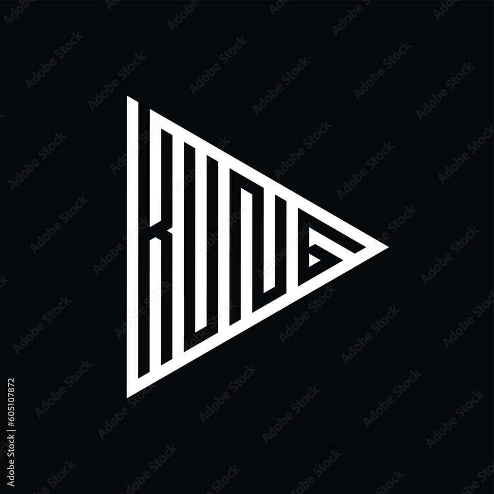 design a clever and minimalist monogram KNG logo suitable for your branding company, letter k