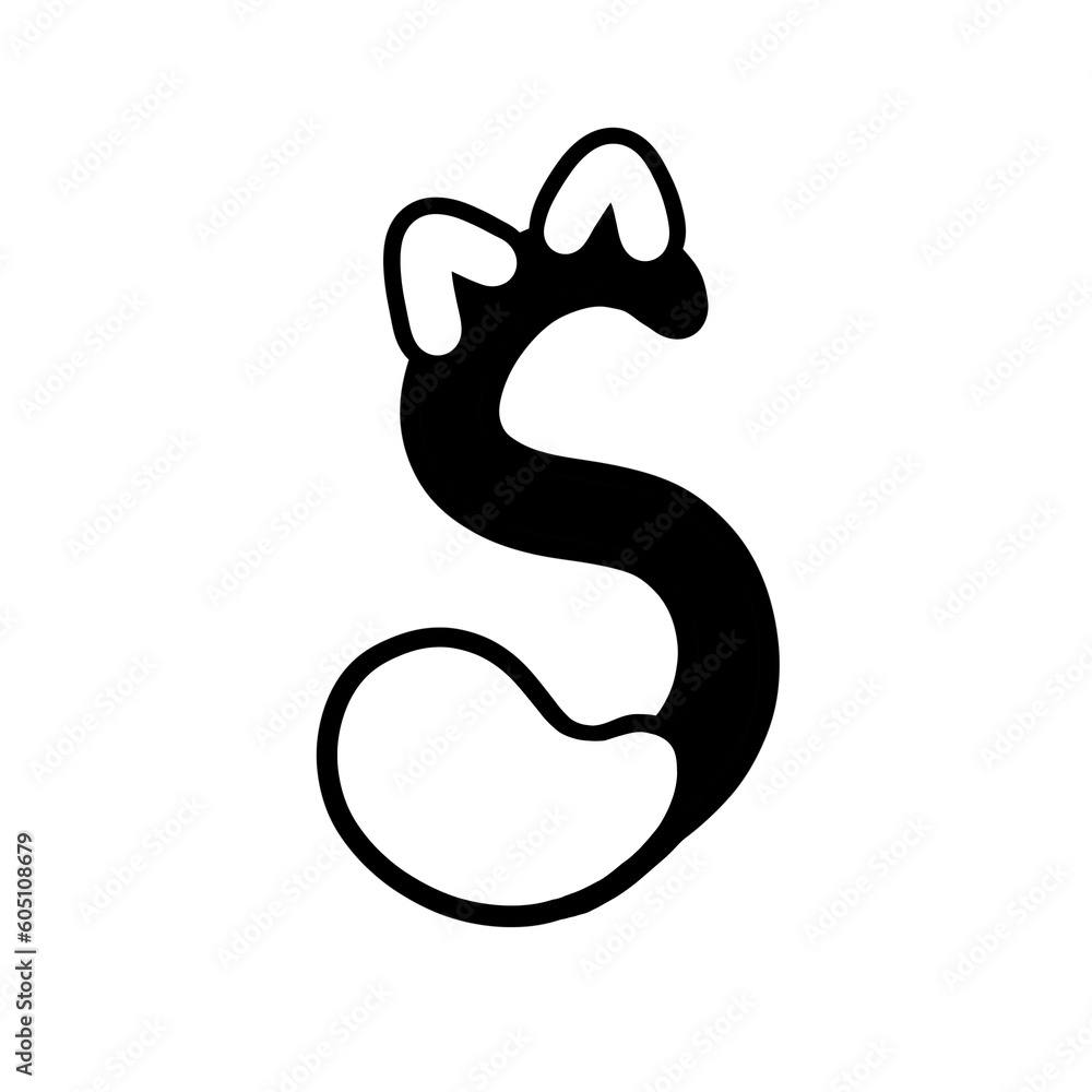Abc alphabet cat black and white design Abc alphabet cat black and white design