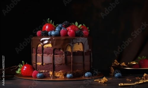 choco creamy cake with candles HD 8K wallpaper Stock Photography Photo Image