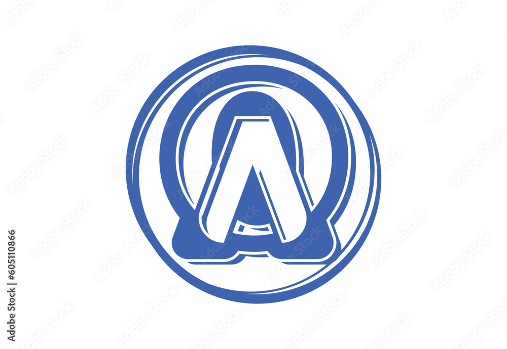 OA letter logo and icon design template OA letter logo and icon design template