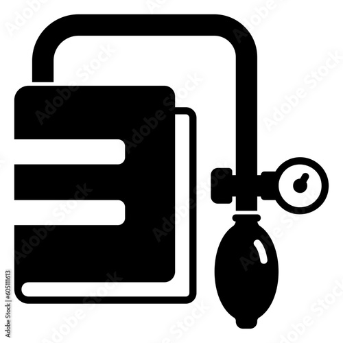 Sphygmomanometer blood pressure meter icon