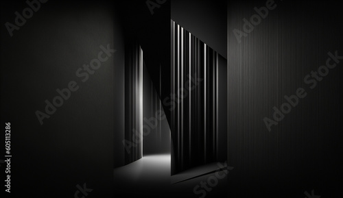 Modern hipster black and white Futuristic abstract background Created with generative Ai technology