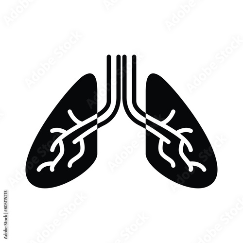 Lungs vector icon
