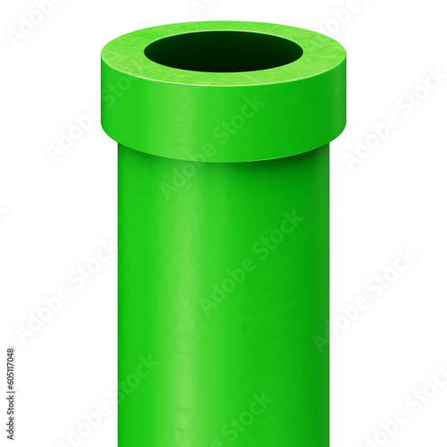 Fototapeta Naklejka Na Ścianę i Meble -  Green pipe 3D illustration