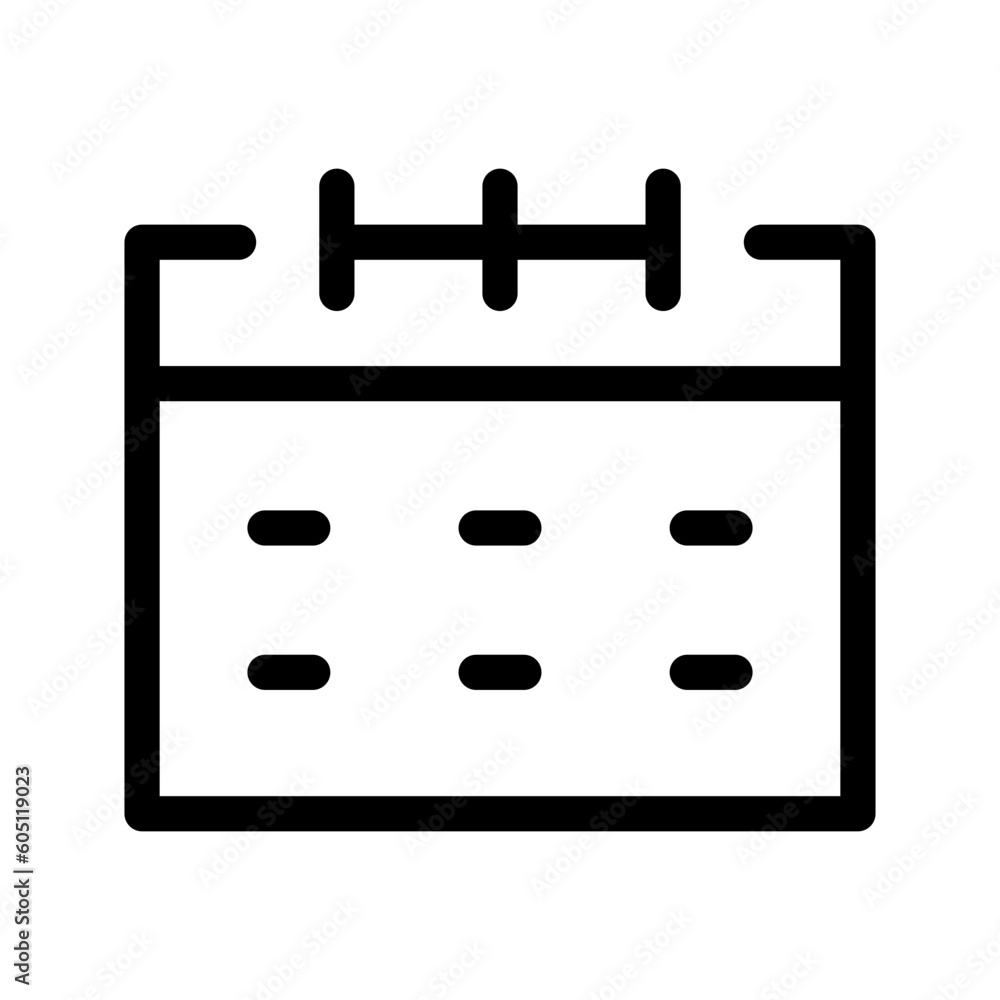 Calendar Icon Vector Symbol Design Illustration Calendar Icon Vector Symbol Design Illustration