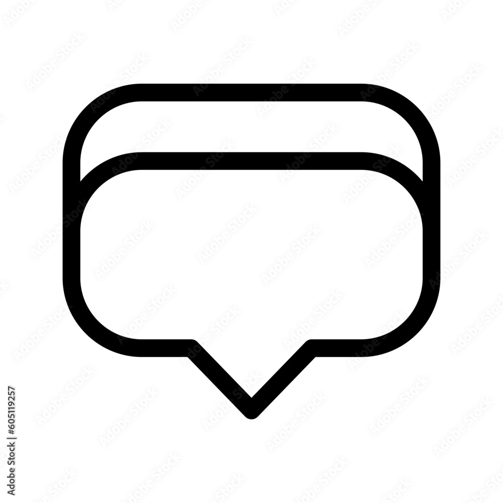 Chat Icon Vector Symbol Design Illustration