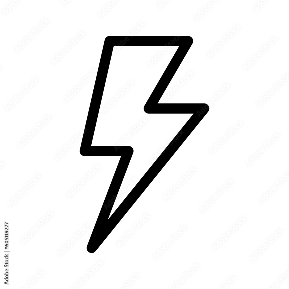 Lightning Icon Vector Symbol Design Illustration Lightning Icon Vector Symbol Design Illustration