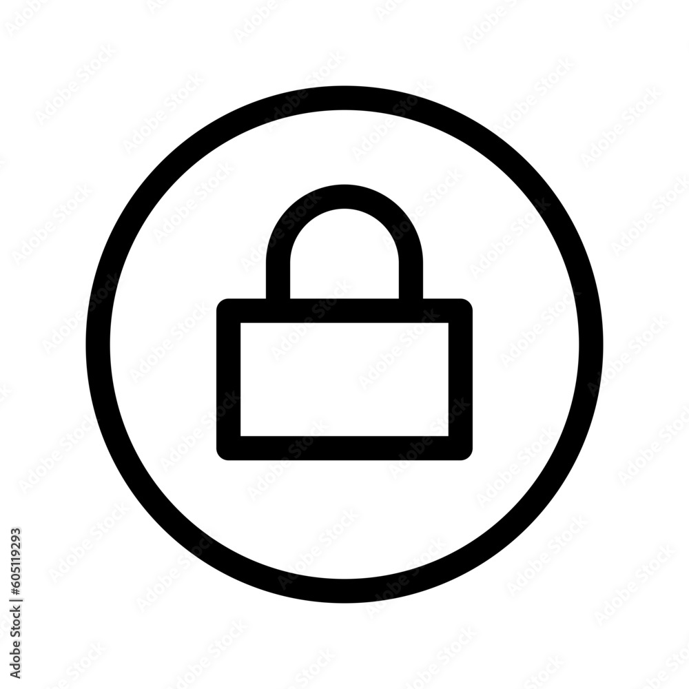 Lock Icon Vector Symbol Design Illustration Lock Icon Vector Symbol Design Illustration