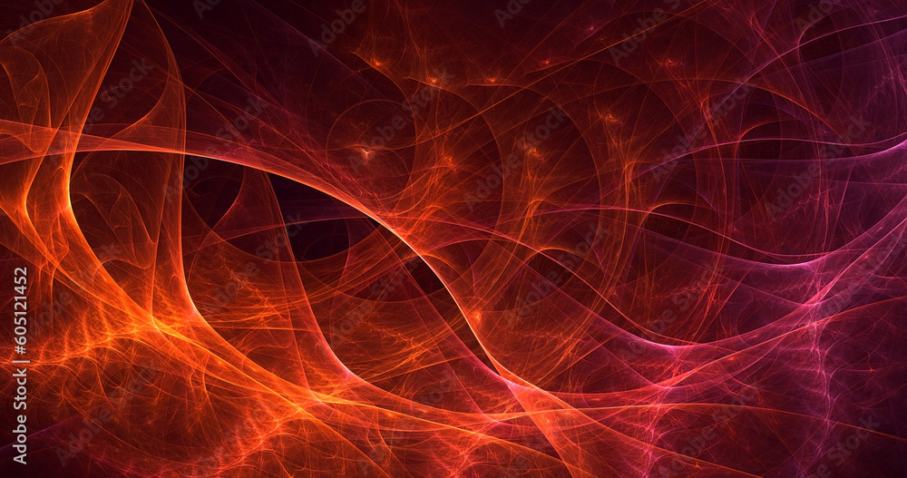 Fototapeta premium 3D rendering abstract multicolor supernova fractal light background