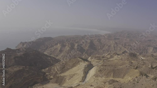 Aerial, Mountainous Landscapes In Dhofar Region, Oman East Coast photo