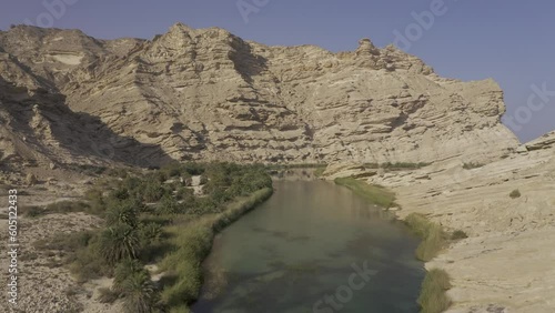 Aerial, Oasis In Wadi Al Nakheel, Oman photo