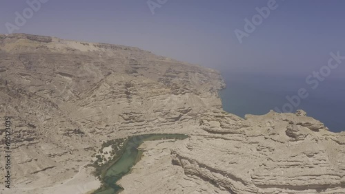 Aerial, Oasis In Wadi Al Nakheel, Oman photo