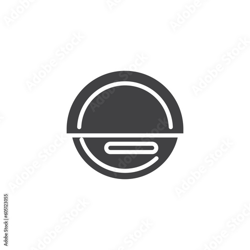 Electric unicycle vector icon