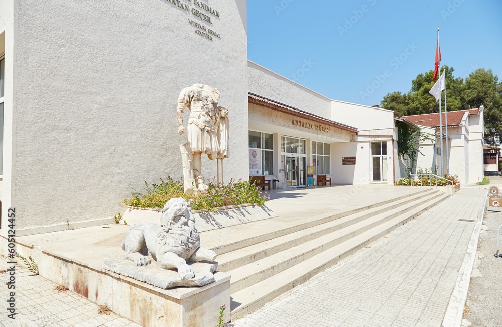 Fototapeta premium The Antalya Museum is best known for its Roman-era sculptures from the ancient city of Perge