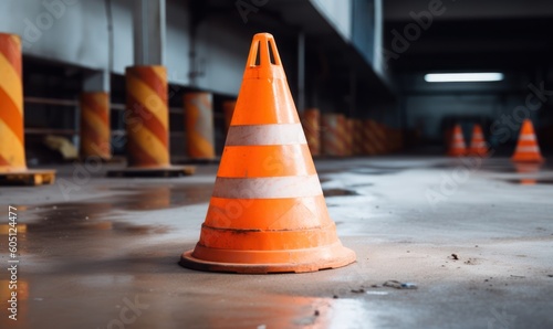 traffic cone on the road