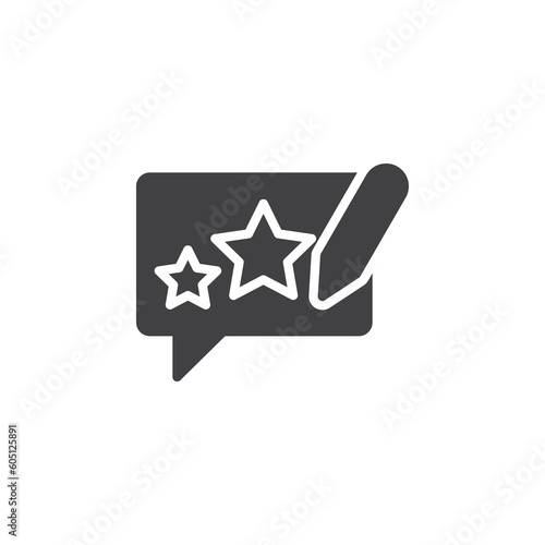 Feedback, rating vector icon