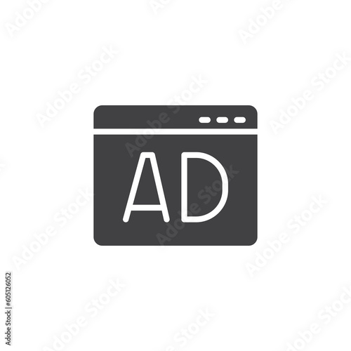 Free Download Online advertising vector icon - GFXLoad