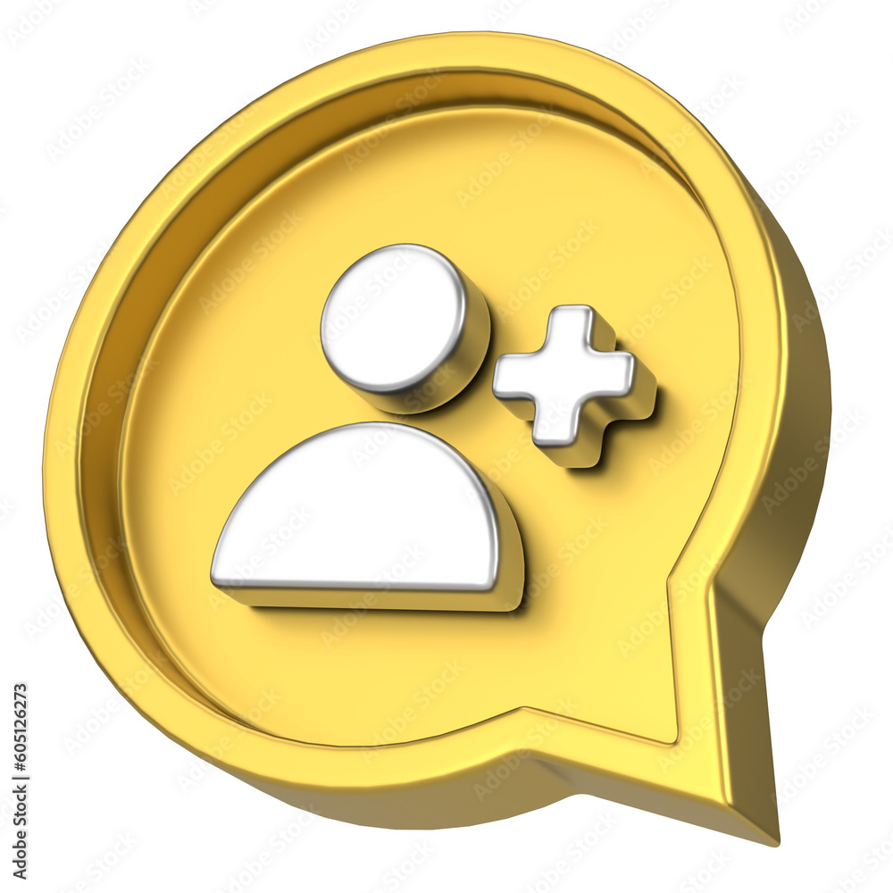 Sign up icon, Follow icon. 3D illustration. Sign up icon, Follow icon. 3D illustration.
