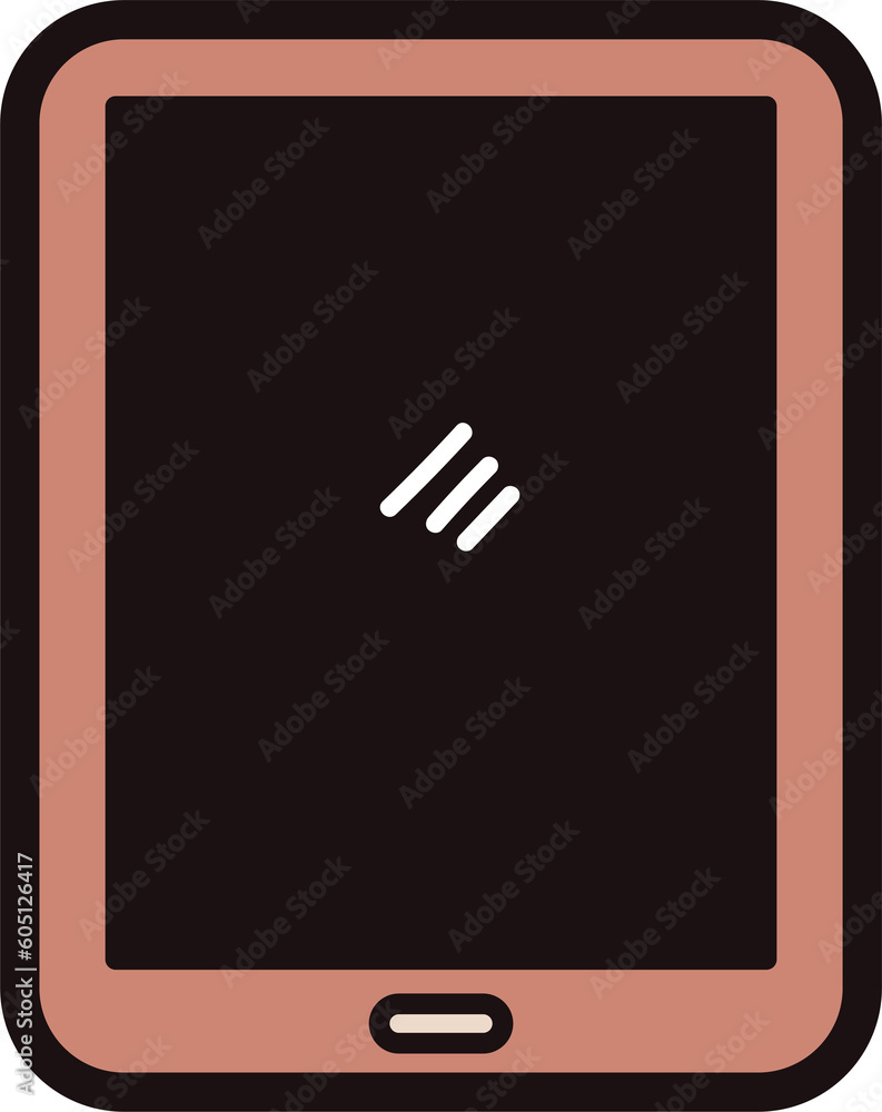 Hand Drawn smart phone in doodle style