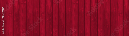 Viva magenta red wood texture pattern background. Christmas grunge wall panel timber surface. Realistic rustic summer decorative header illustration design. Oak or pine stained material closeup