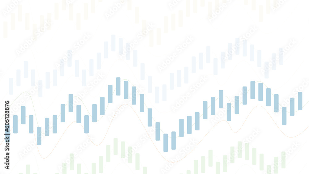 Business candle stick graph chart of stock market investment trading on white background Business candle stick graph chart of stock market investment trading on white background