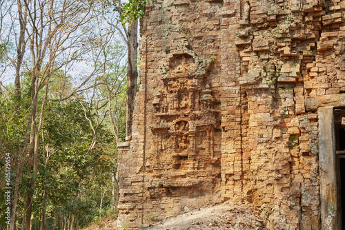 The pre-Angkorian ruins of Sambor Prei Kuk in Cambodia demonstrate the origins of Khmer architecture