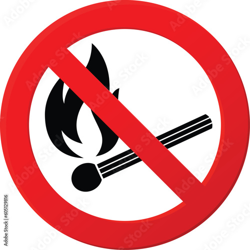 No Prohibition. No naked light sign