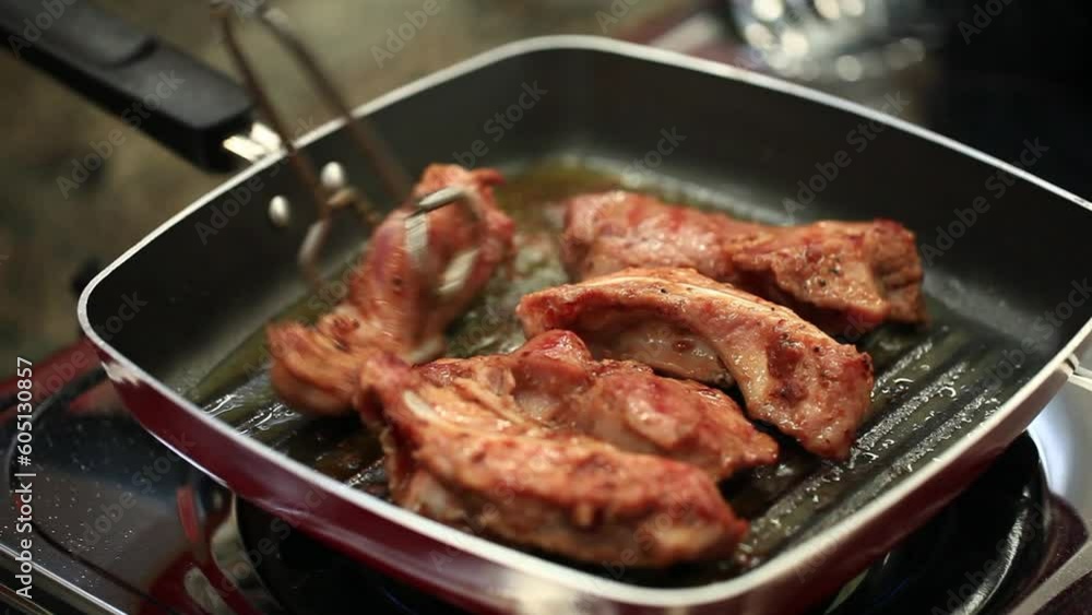 Black Pepper Pork Steak served with vegetables.
Black Pepper Pork Steak served with vegetables.