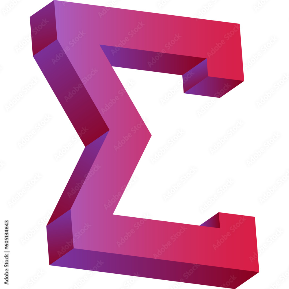 3D Math Symbol 3D Math Symbol