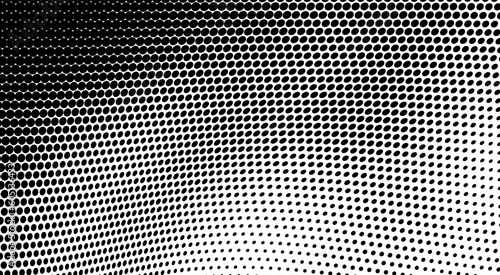 Abstract halftone texture wave monochrome