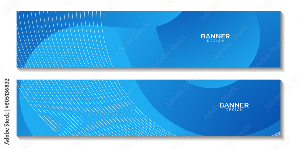 set of banners with abstract bright blue wave gradient background for business set of banners with abstract bright blue wave gradient background for business