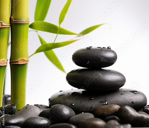 Spa stones and bamboo  beautiful wallpaper