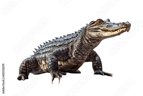 A Alligator isolated on transparent background - Generative AI © Nhan