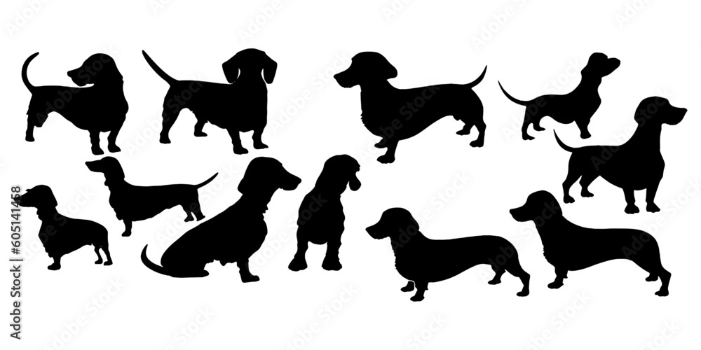 dachshund silhouettes