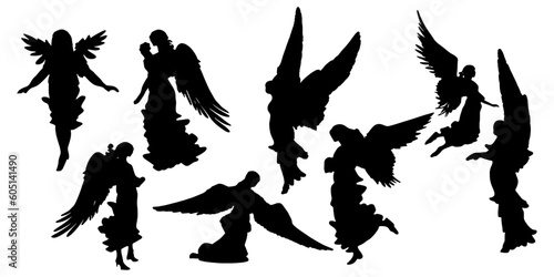 angel silhouettes