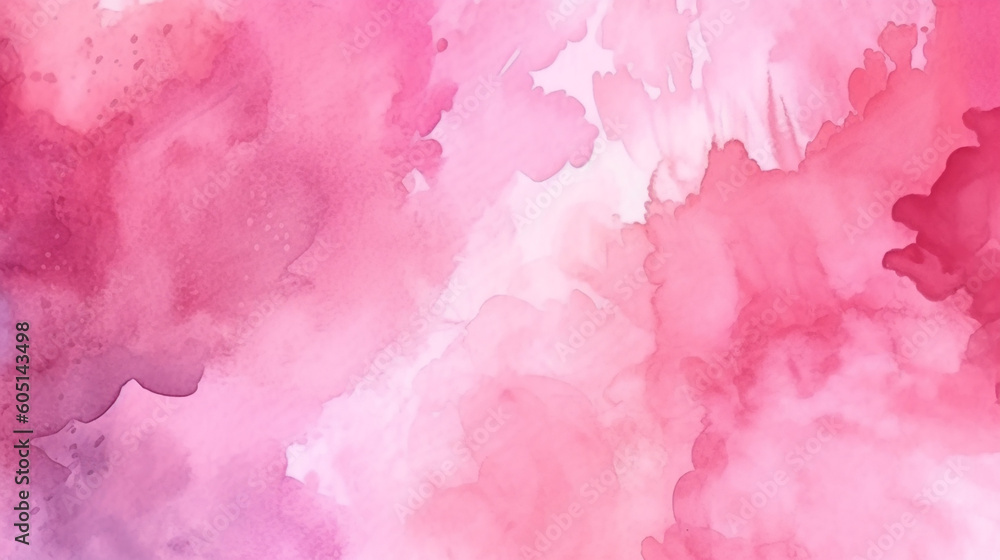 Abstract pink watercolor background hand painted watercolor. 