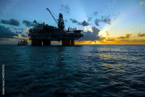 Deepwater oil platform in the Gulf of Mexico