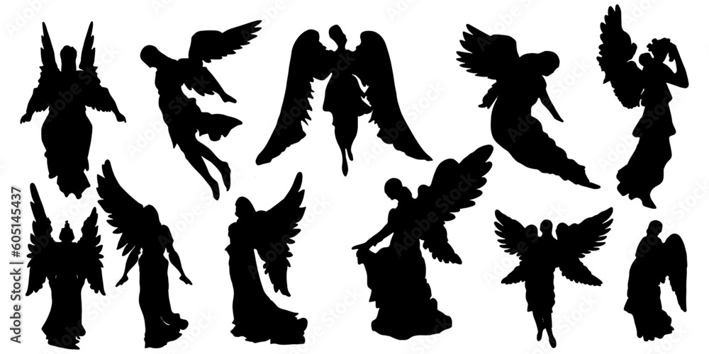 angel silhouettes angel silhouettes