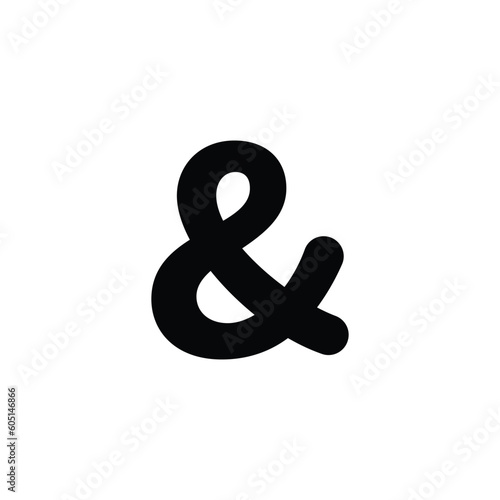 ampersand numerical symbol vector illustration eps 