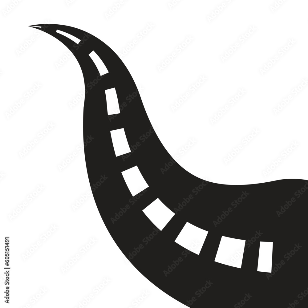 Fototapeta premium road icon vector illustration eps