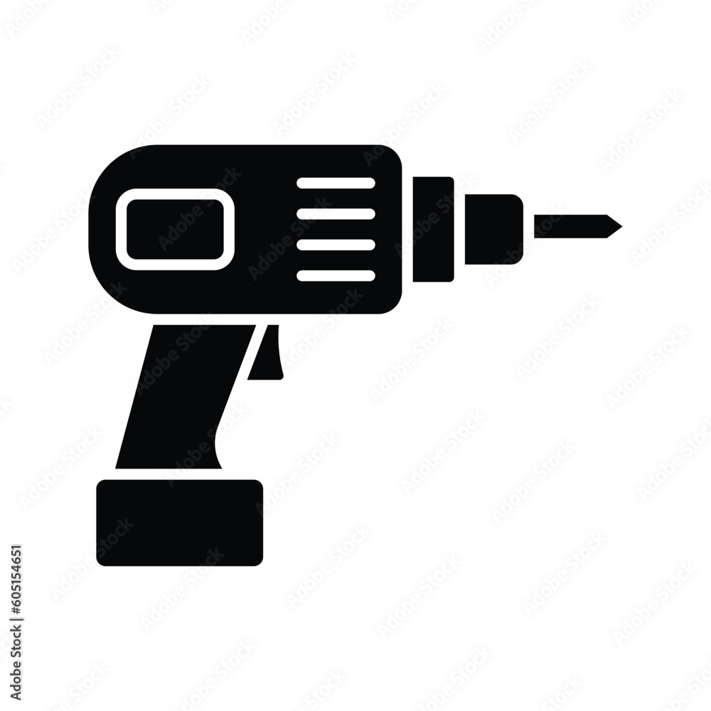 drill icon vector design template in white background drill icon vector design template in white background