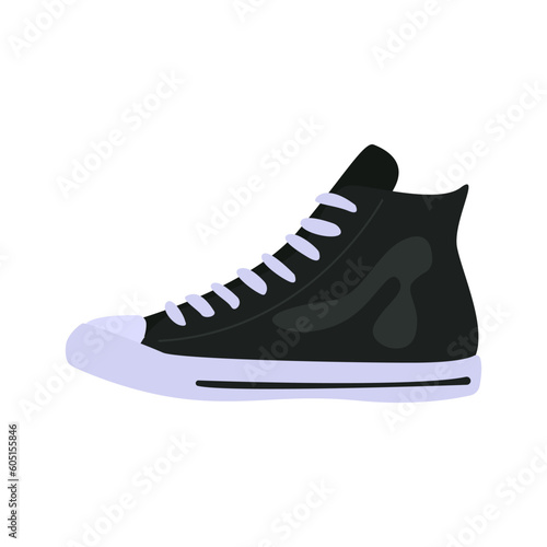 Loafers illustration in color cartoon style. Editable vector graphic design.