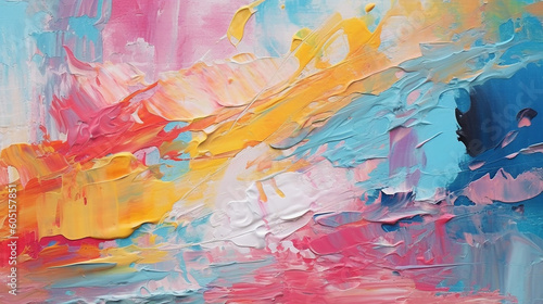 colorful modern artwork abstract paint strokes oil . 