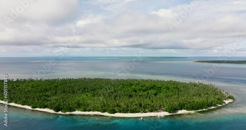 Wallpaper Mural Tropical island Caxisigan and a sandy beach in the sea. Balabac, Palawan. Philippines. Torontodigital.ca