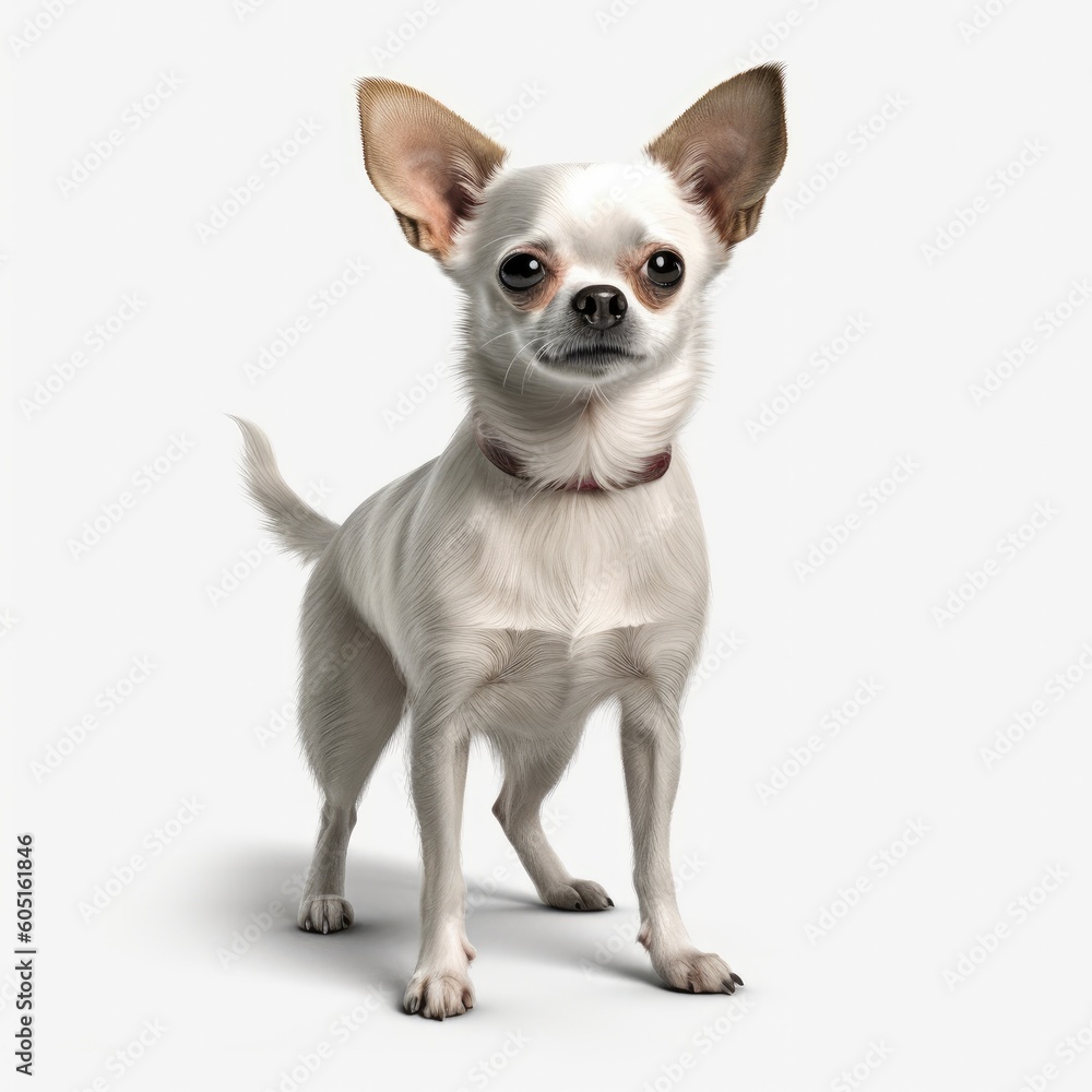dog, chihuahua, pet, animal, puppy, white, cute, isolated, chihuahua,  canine, small, mammal, breed, white background, brown, adorable, sitting, purebred, domestic, portrait, pup, isolated on white, p