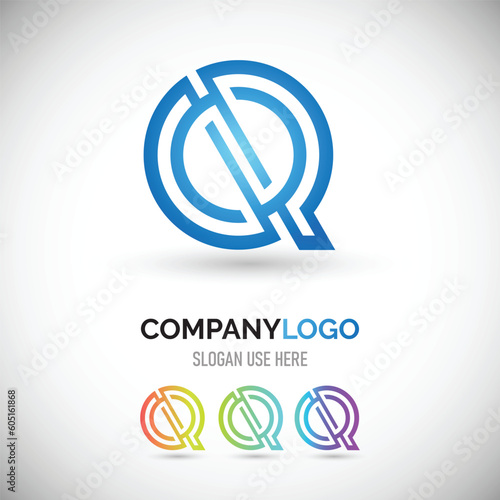 abstract vector logo design 