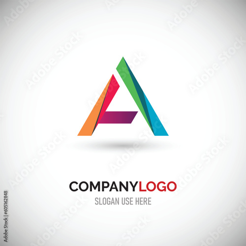 abstract background with triangles A letter logo Free Download abstract background with triangles A letter logo - GFXLoad