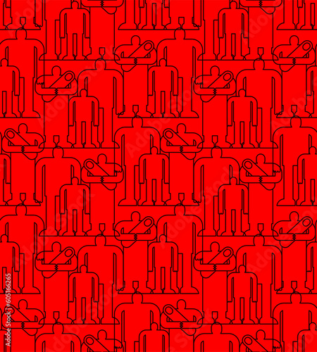Family pattern seamless. family love background