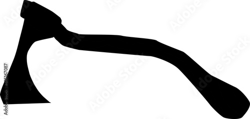 illustration and clip art of an axe isolated on white.