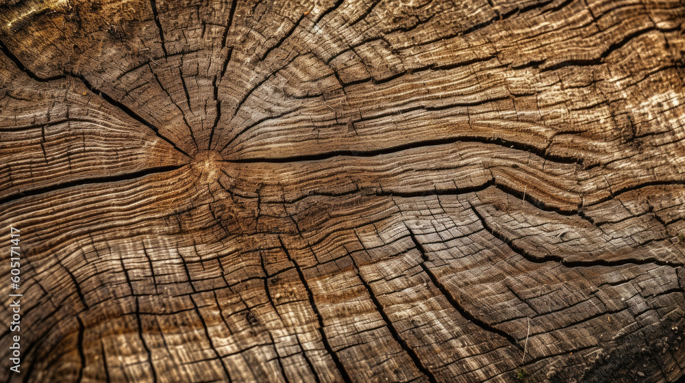 Fototapeta premium Wooden texture. Generative AI